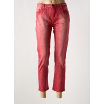 MISSING JOHNNY - Jeans coupe slim rouge en coton - Femme - Taille 40 - Modz