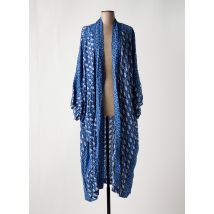 GENESIS - Veste kimono bleu en viscose - Femme - Taille TU - Modz