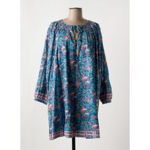 LOUISE MISHA - Robe courte bleu en coton - Femme - Taille 38 - Modz