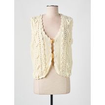 LOUISE MISHA - Gilet sans manche beige en coton - Femme - Taille 40 - Modz