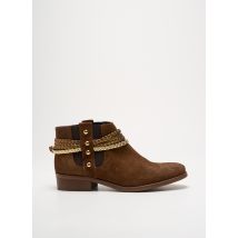 COCO ET ABRICOT - Bottines/Boots marron en cuir - Femme - Taille 39 - Modz