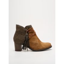 DKODE - Bottines/Boots marron en cuir - Femme - Taille 37 - Modz