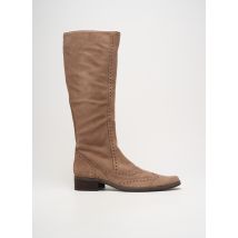 JHAY - Bottes beige en cuir - Femme - Taille 38 - Modz