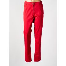 FLEUR DE SEL - Pantalon slim rouge en coton - Femme - Taille 48 - Modz