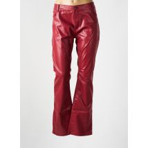 LAUREN VIDAL - Pantalon flare rouge en coton - Femme - Taille 44 - Modz
