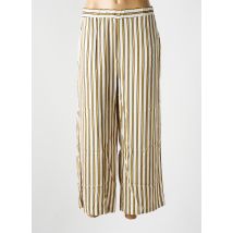 ELEONORA AMADEI - Pantalon 7/8 beige en viscose - Femme - Taille 46 - Modz