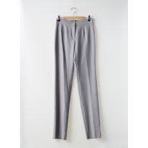 DIANA GALLESI - Pantalon slim gris en polyester - Femme - Taille 36 - Modz