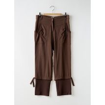 MYRINE & ME - Pantacourt marron en viscose - Femme - Taille 38 - Modz
