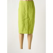 ELENA MIRO - Jupe mi-longue vert en lin - Femme - Taille 44 - Modz