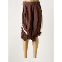 LOLA ESPELETA - Jupe courte marron en viscose - Femme - Taille 44 - Modz