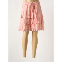 MAIS IL EST OU LE SOLEIL - Jupe courte rose en coton - Femme - Taille 40 - Modz
