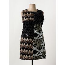 KITANA - Robe mi-longue noir en polyester - Femme - Taille 46 - Modz