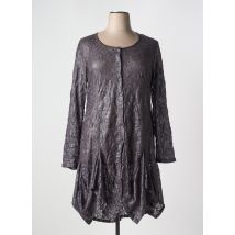 3322 - Robe mi-longue gris en polyester - Femme - Taille 48 - Modz