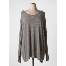 MYRINE - Pull gris en coton - Femme - Taille 44 - Modz