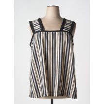 MARIA BELLENTANI - Top noir en coton - Femme - Taille 48 - Modz