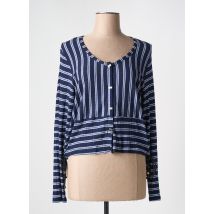 3322 - Veste casual bleu en viscose - Femme - Taille 44 - Modz