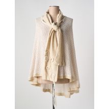 MARILU - Poncho beige en polyamide - Femme - Taille 44 - Modz