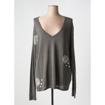 MYRINE ANTWERP - Pull gris en coton - Femme - Taille 38 - Modz