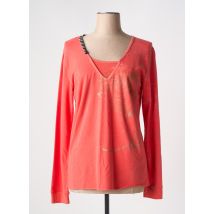 SWEATERHOUSE - T-shirt rouge en coton - Femme - Taille 44 - Modz