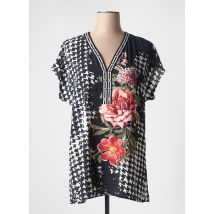 FEMMES JE VOUS AIME - T-shirt noir en polyester - Femme - Taille 42 - Modz