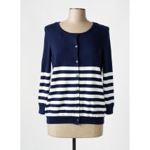 KATMAI - Gilet manches longues bleu en coton - Femme - Taille 42 - Modz