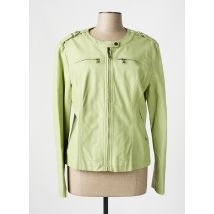 RINO & PELLE - Veste simili cuir vert en polyurethane - Femme - Taille 36 - Modz
