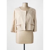POUSSIERE D'ETOLE - Veste chic beige en lin - Femme - Taille 44 - Modz
