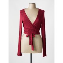 MYRINE & ME - Gilet cache-cœur rouge en viscose - Femme - Taille 46 - Modz