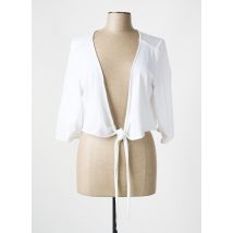 MES SOEURS ET MOI - Gilet cache-cœur blanc en coton - Femme - Taille 46 - Modz