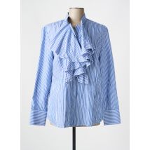 JUST WHITE - Chemisier bleu en coton - Femme - Taille 44 - Modz