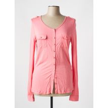 BANDOLERA - Gilet manches longues rose en viscose - Femme - Taille 42 - Modz