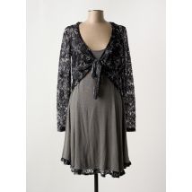 MYRINE & ME - Robe mi-longue gris en viscose - Femme - Taille 46 - Modz