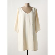 VAN-DOS - Robe courte beige en polyester - Femme - Taille 44 - Modz