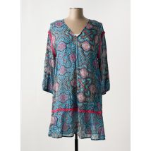 TRUSSARDI JEANS - Robe courte bleu en polyester - Femme - Taille 40 - Modz