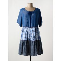 5 HEARTS - Robe mi-longue bleu en lyocell - Femme - Taille 42 - Modz