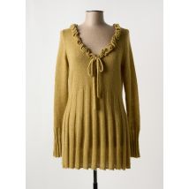 MYRINE ANTWERP - Pull tunique vert en acrylique - Femme - Taille 42 - Modz