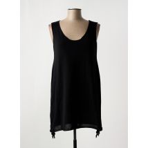 CREA CONCEPT - Pull tunique noir en merinos - Femme - Taille 44 - Modz