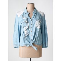 ELISA CAVALETTI - Chemisier bleu en tencel - Femme - Taille 42 - Modz