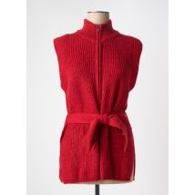 CKS - Pull tunique rouge en acrylique - Femme - Taille 38 - Modz
