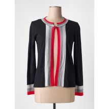 ELEONORA AMADEI - Gilet manches longues noir en viscose - Femme - Taille 42 - Modz