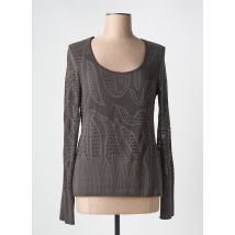 3322 - Pull marron en polyamide - Femme - Taille 40 - Modz