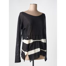 CREA CONCEPT - Pull noir en coton - Femme - Taille 40 - Modz