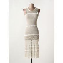 BLEU BLANC ROUGE - Robe longue beige en viscose - Femme - Taille 40 - Modz