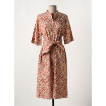 MAT DEM - Robe mi-longue orange en coton - Femme - Taille 38 - Modz