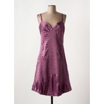 MAIS IL EST OU LE SOLEIL - Robe mi-longue violet en polyester - Femme - Taille 46 - Modz