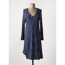 3322 - Robe mi-longue bleu en viscose - Femme - Taille 40 - Modz