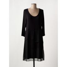 OLIVIER PHILIPS - Robe mi-longue noir en viscose - Femme - Taille 40 - Modz