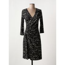 LILOO - Robe mi-longue noir en polyester - Femme - Taille 40 - Modz