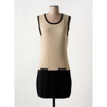 CRISTINA - Robe pull beige en viscose - Femme - Taille 42 - Modz