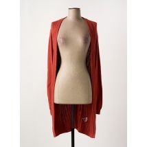 FRANSA - Gilet manches longues orange en coton - Femme - Taille 40 - Modz
